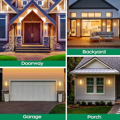 WIHTU Outdoor Front Porch Light Wall Mount, Exterior Lighting Fixture 1Pack - Image 6