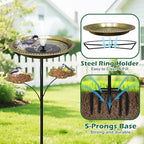 Bird Bath for Outside,Birdbaths with 2 Detachable Flower Feeders - Image 5