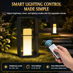 18" Solar Lanterns Outdoor Waterproof Outdoor Floor Lamp with Remote - Image 4