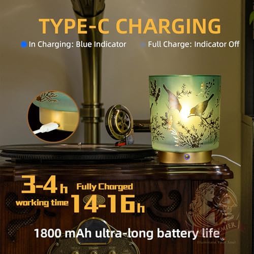 Cordless Lamp Rechargeable, Small Decorative Touch Lamp for Nightstand - Image 4