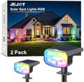 JEJOT Solar Spot Lights Outdoor Waterproof, Solar Spotlights, 2 Pack by JEJOT