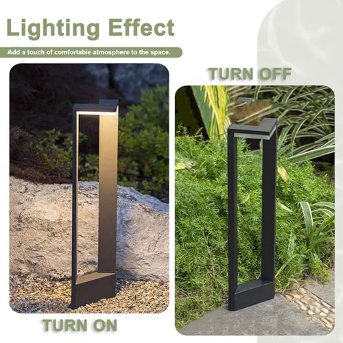 Aluminum Landscape Path Lights,Outdoor Led Bollard Lights Modern Pathway Lamp IP65 Waterproof 3000K LED Lighting for Commercial Garden Walkway Lawn Decoration Lighting - Image 6