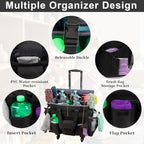 Large Rolling Cleaning Caddy with Wheels, Cleaning Supplies Organizer - Image 6