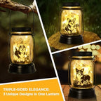 kyoryuger Corgi Gifts for Women/Men Corgi Solar Lanterns Dog Mom Birthday Dog Lovers Lantern Pet Loss Pet Memorial Lights Solar Garden Decoration for Yard, Patio,Backyard,Porch Torches - Image 2