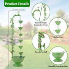 41" H Outdoor Tiered Water Fountain - Image 3