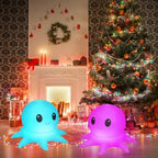 Solar Floating Pool Light w/Remote, 2 Pack 16 Colors Inflatable Octopus - Image 2