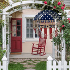 250th Anniversary Wind Spinner for Garden Yard 12In, USA Flag Red Striped Blue Star Retro 3D Stainless Steel Kinetic Hanging Wind Spinners Rustproof Outdoor Decor for Lawn Patio Home - Image 3