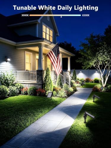 Brizled Smart Halloween Solar Spot Lights Outdoor 4 Pack Landscape Lighting - Image 4