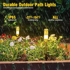 LED Pathway Lights, 4.8W 12V AC/DC Low Voltage Path Lights, 570 Lumen 6 Pack Extendable Outdoor Landscape Lighting IP65 Waterproof Garden Lights for Yard Walkway Driveway, 2700K - Image 2