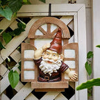 Garden Gnomes Tree Hugger, Tree Face Garden Gift, Garden Peeker Yard Art Resin, 12 inch - Image 5