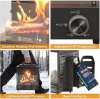 8200 BTU Propane Portable Gas Fire Pit and Heater - Image 3