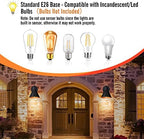 2 Pack Dusk to Dawn Outdoor Wall Sconces,Exterior Farmhouse Barn Light - Image 3