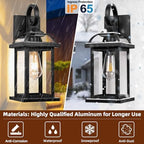 Black Outdoor Lights Wall Mount House Anti-Rust Aluminum - Image 2