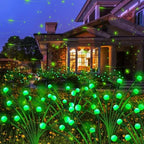Solar St Patricks Day Lights Outdoor, 6 Pack 48 LED Solar Green Firefly Lights Waterproof, Sway by Wind, Swaying Light for Yard Patio Backyard Garden Planter Flower Bed Pathway Outdoor Decoration by KohlrabiDecor
