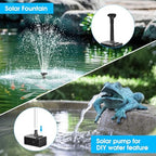 Biling 8W Solar Fountain Pump with 3600mAh Battery Backup for Outdoor Use - Image 5