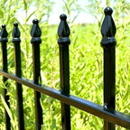 Thealyn 24" H x 24" W Decorative Metal Garden Fence, 5 Panels, 10 Ft - Image 3