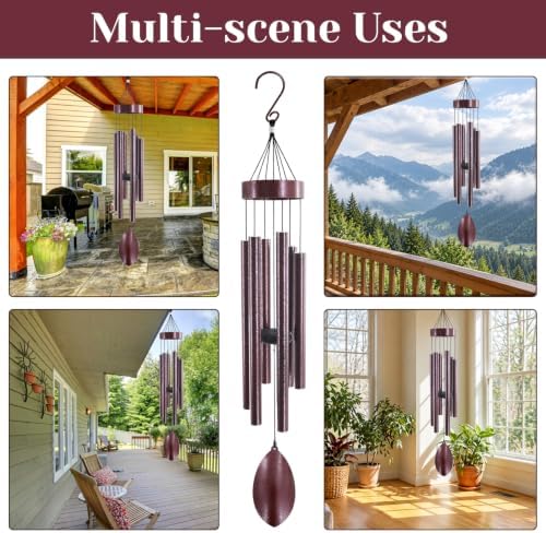 ASTARIN 36 Inch Deep Tone Wind Chimes for Outside, Antique Bronze Outdoor - Image 7