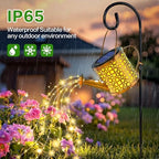 2 Pack Solar Lights Outdoor Decorative Metal Watering Can Lights - Image 6
