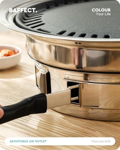 Baffect Korean Charcoal Grill For Indoor BBQ Cooking & Outdoor Camping - Image 5