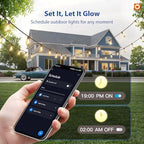 addlon 100FT Outdoor String Lights ST38 LED with APP Control Waterproof - Image 3
