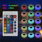 GEEDIAR Floating Pool Lights Solar Swimming Pool Light with 16 Color Changing Outdoor Decorations Light Waterproof LED Lights for Patio,Garden and Pool… - Image 4