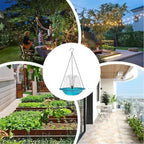 Solar Bird Bath Fountain, Hanging Outdoor Bird Bath with Solar Powered Pump, Weather-Resistant Glass Bowl Fountain, Multi-Spray Modes for Garden, Patio, Backyard, Attracts Birds (Pink) - Image 7