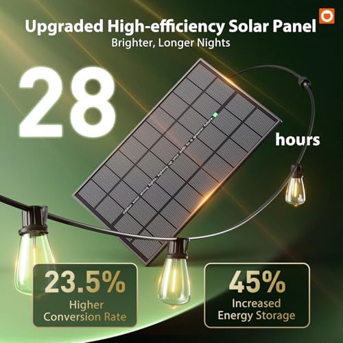 addlon 198FT(192+6) Solar String Lights Outdoor with Remote, Long-Lasting - Image 2