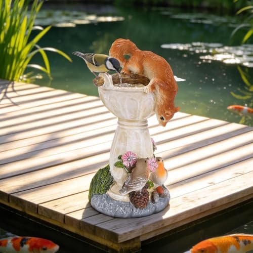 HUYIENO Solar Garden Statue Outdoor Decor Squirrel Ornament - Image 2