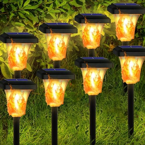 Swingers Solar Lights Outdoor, LED Solar Torch Lights with Flickering Flame by Swingers