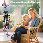 Butterfly Wind Chimes for Outside,Metal Chimes,Butterfly Gifts for Women - Image 4