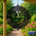 Personalized 50th Wedding Anniversary Lovebirds Metal Outdoor Wind Spinner Lovebirds Hanging Sign Custom Couple Name Spinner Sign Parents Gifts - Image 3