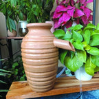 Outdoor Garden Fountain Spitter Pond Water Feature Pump Ceramic Pot Decoration (5.7 inch Brown) by Unknown