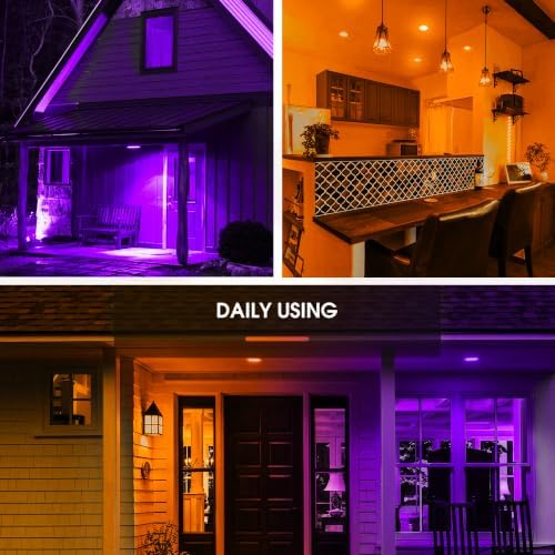 L LOHAS LED Orange Purple Halloween Flood Light Bulb, PAR30 LED Flood Light - Image 4