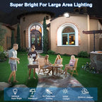 ledmo 150W LED 360° Rotatable Flood Lights, Outdoor Adjustable Head Exterior Lighting Fixture, 5000K Waterporof Commercial Security Wall Pack for Yard, Garage, Barn, House, 4 Pack - Image 4
