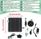 Sola Water Pump Kit with Battery Backup, 800L/H Solar Powered Fountain Pump for Bird Bath, Fish Tank, Small Pond & Garden Irrigation Outdoor Water Feature Kit with Adjustable Flow Switch - Image 2