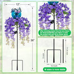 Wisteria Flower Solar Garden Stakes Pathway Lights,Yard Decorations Outdoor - Image 7