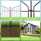 Decorative Garden Fence, 32in (H) x 24ft(L) No Dig Fence - Image 5