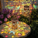 2 Pack Colorful Hummingbird Solar Lanterns Outdoor Waterproof, Decorative Metal Hanging Lantern Hummingbird Solar Lantern for Porch Yard Tabletop Path Garden Decor, Ideal Gifts for Mom Wife Grandma - Image 2