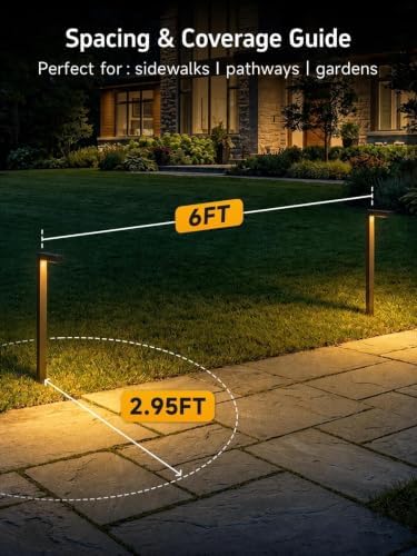 Gardenreet Solid Brass Low Voltage L-Shaped Path Light, Bronze, Wired,1Pack - Image 6
