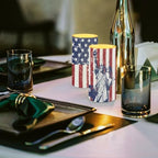 American Flag Lady Liberty Battery Operated Candles with Timers Flameless Candles with Remote LED Lights for 4th of July Independence Day Patriotic Decoration Set of 2 - Image 3