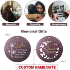 Personalized Butterfly&Dandelion Wind Chimes Memorial Mom Dad - Image 6
