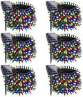 OZS 6 Pack 480 LED Solar String Lights Outdoor Waterproof, Multicolor by OZS