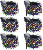 OZS 6 Pack 480 LED Solar String Lights Outdoor Waterproof, Multicolor by OZS