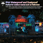 RGB LED Flood Lights Outdoor, Color Changing, 100W, 10000LM, 2-Pack - Image 2