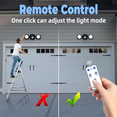 TOOWELL Battery Powered Flood Lights with Remote, Wireless Outdoor Exterior - Image 6