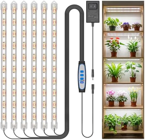 Kullsinss 16in Grow Light Strips for Indoor Plants, 6000K 24W Full Spectrum by HOME