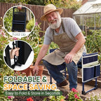 Garden Kneeler and Seat, Foldable Heavy Duty w/Soft Kneeling Pad - Image 6
