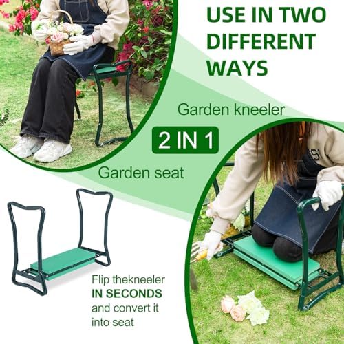 Backyard Expressions Garden Kneeler - Multi-Functional Gardening Seat and Kneeler - Image 6
