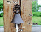 Cast Iron Door Bell, Cast Iron Dinner Bell, Classic Dinner Bell Wind Chime Hanging Perfect for Wall Decor - Image 2