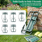 Adjustable Garden Kneeler and Seat with 5-Level Height, 660LBS Heavy Duty Folding Garden Bench Kneeler with Soft EVA Kneeling Pad & 2 Large Tool Pouches, Gardening Gifts for Seniors, Women, Elderly - Image 7